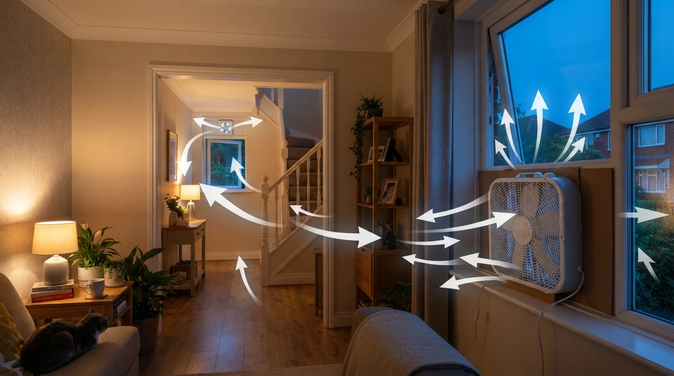 The Box Fan Window Trick: Creating a Cooling Draught Through Your Home