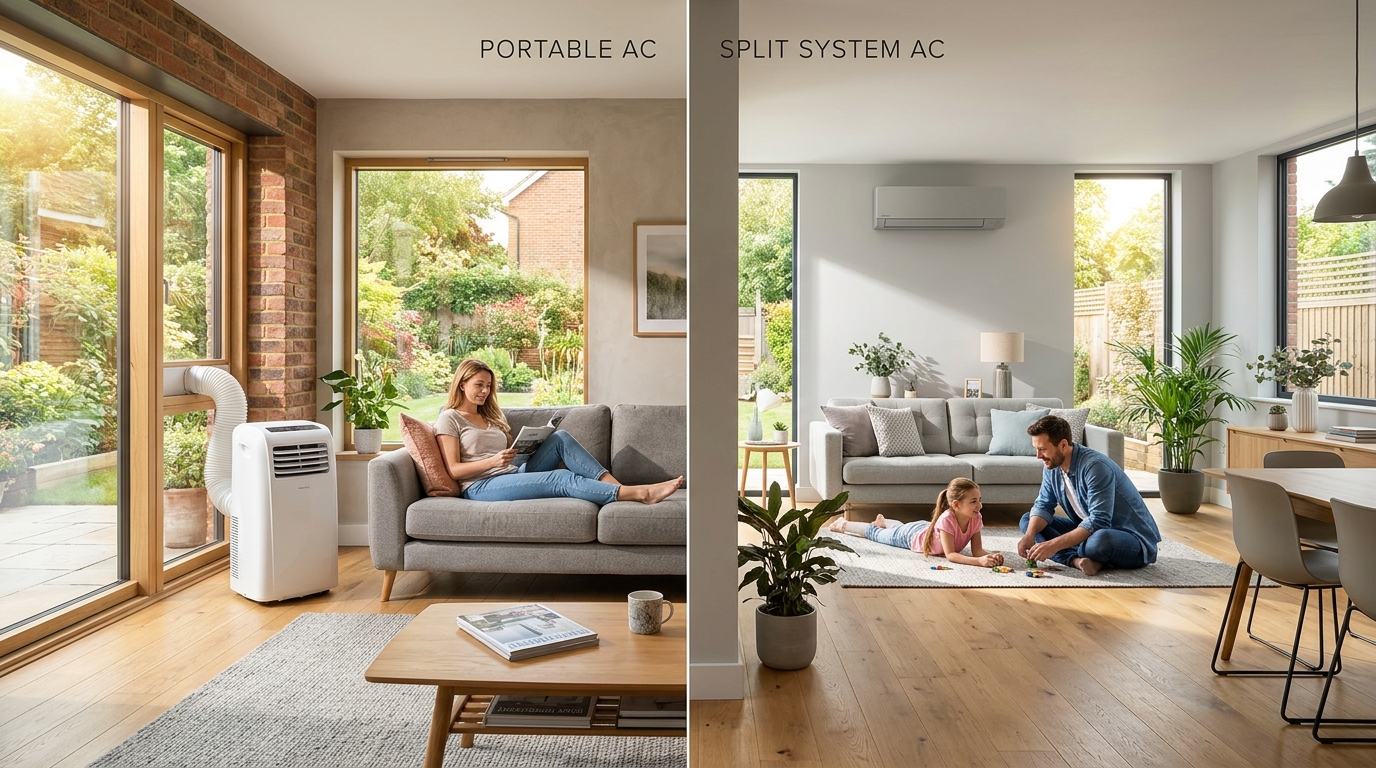 Portable vs. Split System Air Conditioning: Which Is Right for Your UK Home?