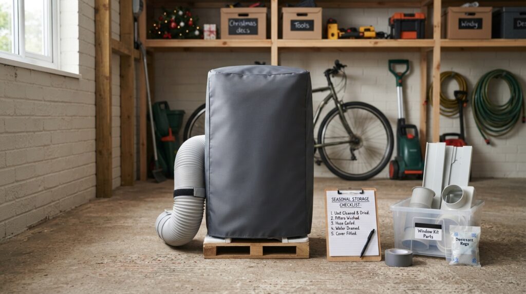 How to Store a Portable Air Conditioner for Winter (Without Ruining It)